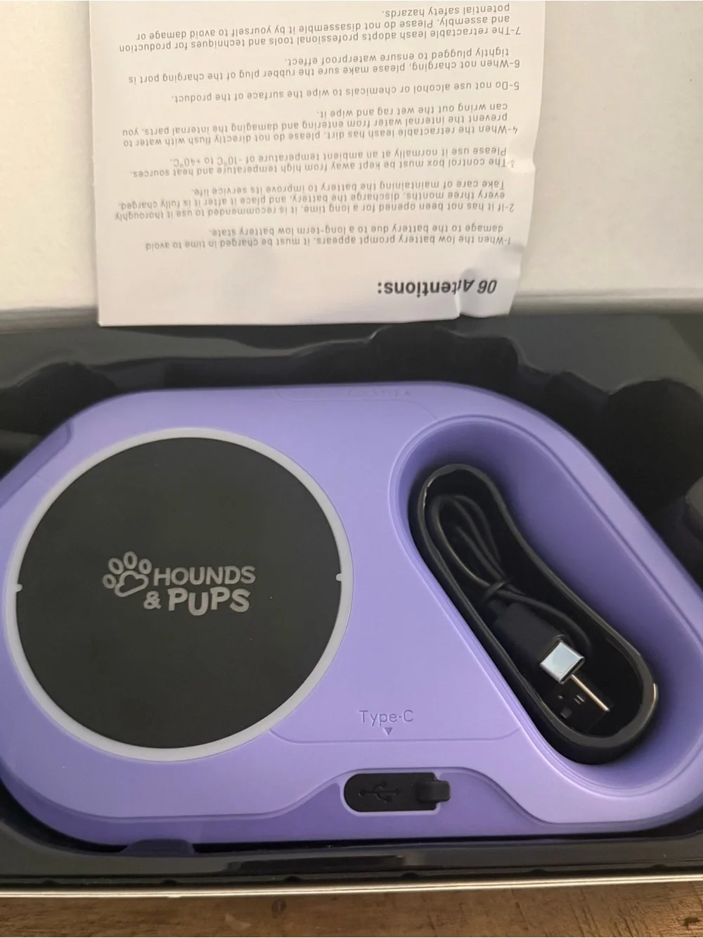 Purple Dog Travel Bowl and Feeder
